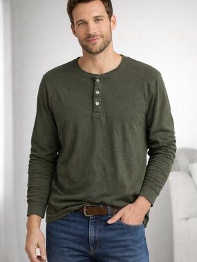Amazon Essentials Olive Green Slim Cotton Tee 100% cotton XL